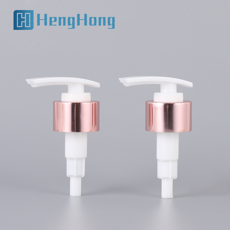 Rose Color Aluminum Screw Lotion Pump 